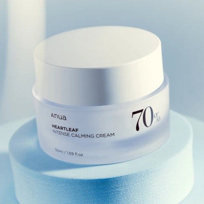 Anua - Heartleaf 70% Intense Calming Cream - Soothing Face Cream with Astragalus Extract - 50ml