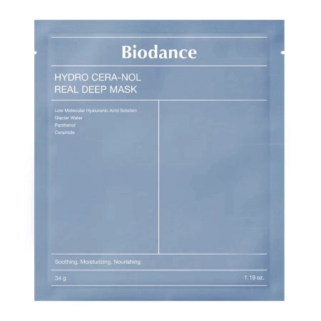Biodance - Hydro Cera-nol Real Deep Mask - Moisturizing Collagen Face Mask- 1pc/34g